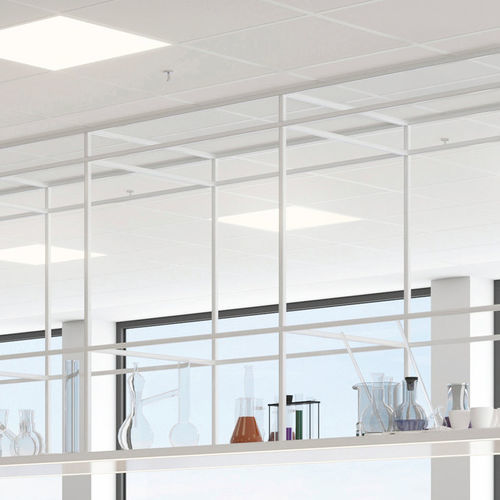 Controsoffitto in fibra minerale - HYGENA Plain - Knauf Ceiling Solutions - a quadrotte / per camera bianca / da interno