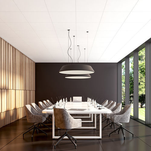 Controsoffitto in fibra minerale - ADAGIO Acoustic+ - Knauf Ceiling Solutions - a quadrotte / in pannelli / per sala conferenze