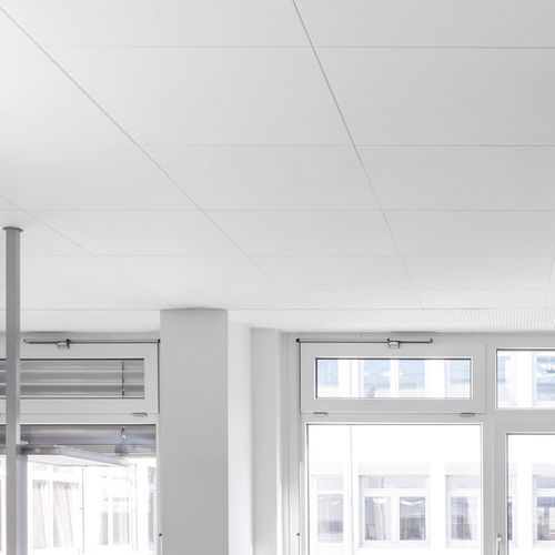 Controsoffitto in fibra minerale - AMF THERMATEX Alpha HD 19mm - Knauf Ceiling Solutions - a quadrotte / per ufficio / per camera bianca