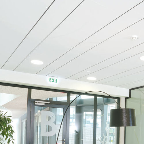 Controsoffitto in fibra minerale - AMF THERMATEX Alpha HD 30mm - Knauf Ceiling Solutions - a quadrotte / per ufficio / per camera bianca