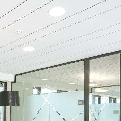 Controsoffitto in fibra minerale - AMF THERMATEX Alpha HD 35mm - Knauf Ceiling Solutions - a quadrotte / per ufficio / per camera bianca
