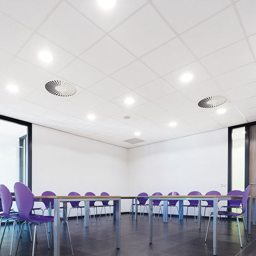Controsoffitto in fibra minerale - Antaris C - Knauf Ceiling Solutions - in lana di roccia / a quadrotte / per ufficio