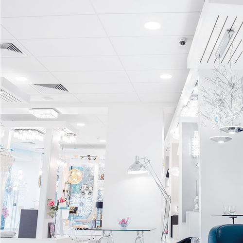 Controsoffitto in fibra minerale - AMF THERMATEX Thermofon - Knauf Ceiling Solutions - a quadrotte / da interno / acustico