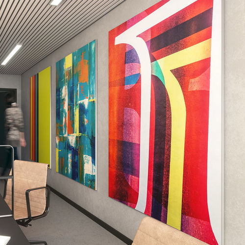 Pannello fonoassorbente a muro - Knauf Ceiling Solutions - in alluminio / in tessuto / quadrato