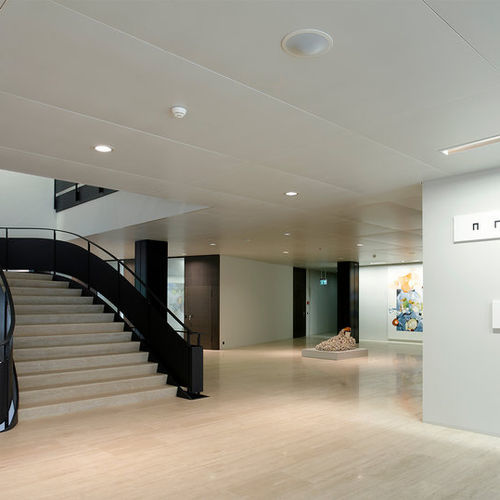 Controsoffitto in metallo - Armstrong R-H  - Knauf Ceiling Solutions - a quadrotte / per ufficio / da interno