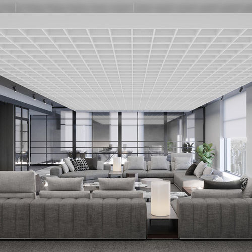 Baffle acustico in metallo - Sky  - Knauf Ceiling Solutions - da soffitto / rettangolare / decorativo