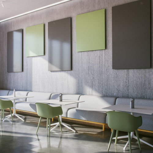 Pannello fonoassorbente a muro - Knauf Ceiling Solutions - in metallo / rettangolare / per ufficio