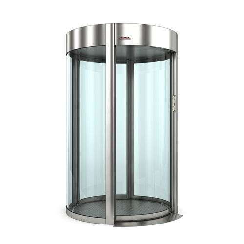 Bussola di sicurezza curva - Commodoor Light - Saima Sicurezza SpA - per controllo accessi / vetrata