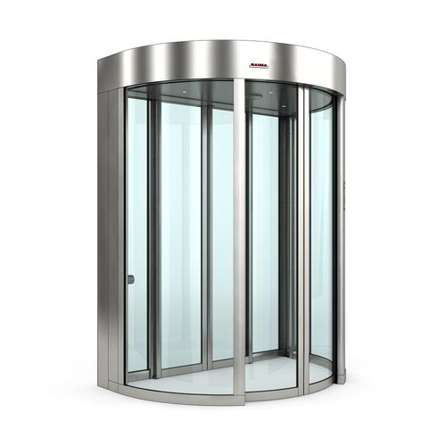 Bussola di sicurezza curva - Saima Sicurezza SpA - per controllo accessi / vetrata