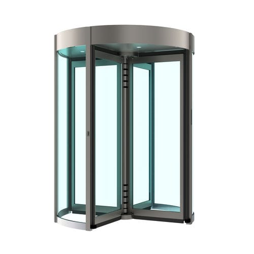 Porta d'ingresso - Saima Sicurezza SpA - in vetro / in acciaio / girevole