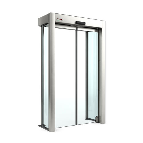 Porta d'ingresso - Rotoslide V4 - Saima Sicurezza SpA - in vetro / scorrevole / pivotante