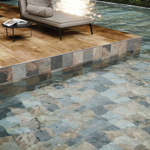 Piastrella in gres porcellanato - GREEN BALI  - Frassinoro Ceramiche - opaca / da interno / per piscina