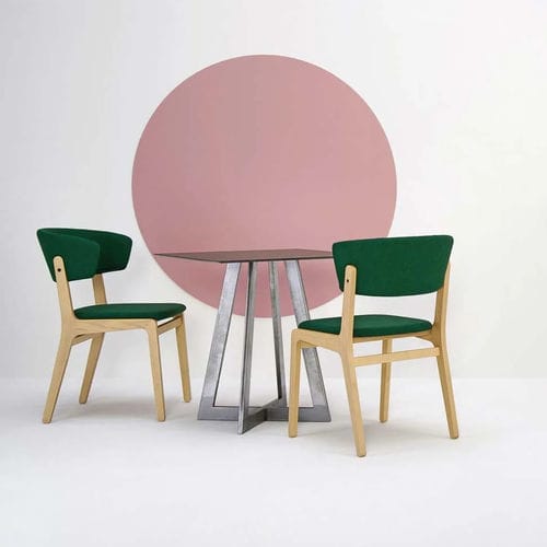 Sedia contemporanea - Ava - Glam_ee by Emmeti - da interno / in tessuto / con supporto in frassino