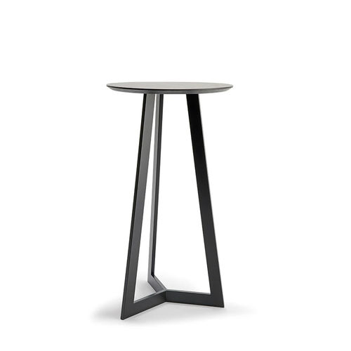 Tavolo alto contemporaneo - DEDALO  - Glam_ee by Emmeti - in laminato / con supporto in acciaio / ovale