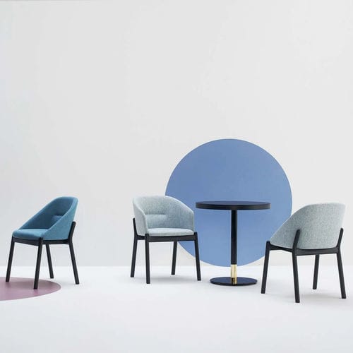Sedia contemporanea - Dory - Glam_ee by Emmeti - da interno / in tessuto / con supporto in legno