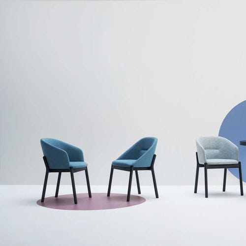 Sedia contemporanea - Dory P legno - Glam_ee by Emmeti - da interno / in tessuto / con supporto in legno