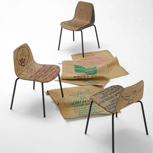 Sedia contemporanea - Kaffa - Glam_ee by Emmeti - da interno / in tessuto / con supporto in metallo