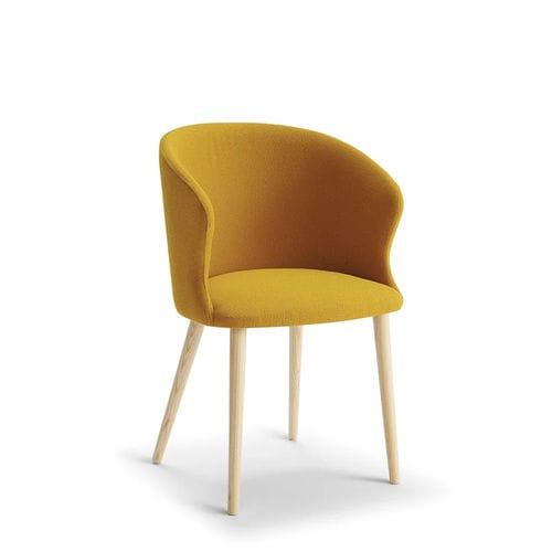 Sedia contemporanea - OLA  - Glam_ee by Emmeti - da interno / in tessuto / con supporto in frassino