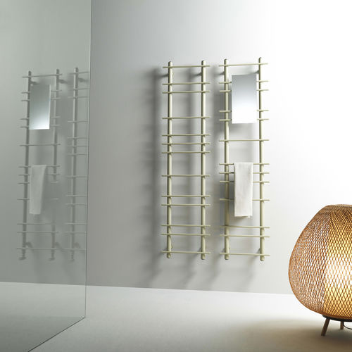 Scaldasalviette elettrico - HASHI - ANTRAX - ad acqua calda / contemporaneo / in acciaio
