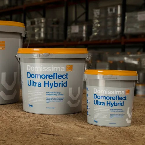 Guaina bituminosa impermeabilizzante di protezione - DOMOREFLECT ULTRA HYBRID - Domissima S.A. - isolante / per tetto piano / per tetto inclinato