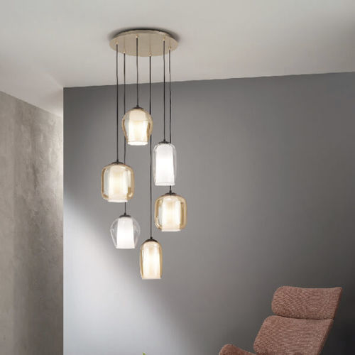 Lampada a sospensione - BONNIE - Ondaluce - in metallo / in vetro / contemporanea