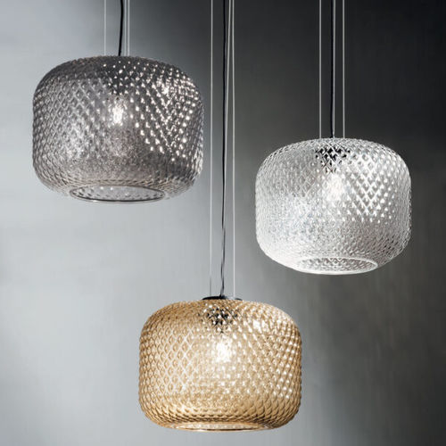 Lampada a sospensione - BRANDY - Ondaluce - in metallo verniciato / in vetro soffiato / contemporanea