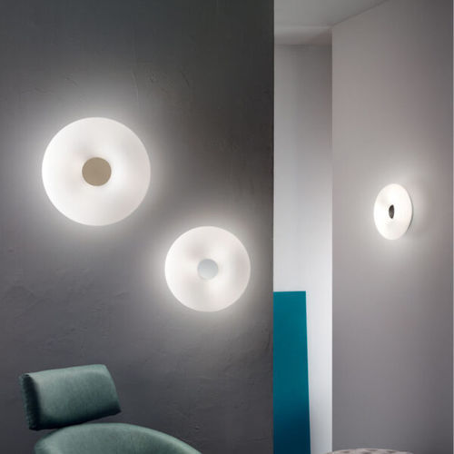 Applique contemporanea - DODI - Ondaluce - da interno / in vetro soffiato / in metallo cromato