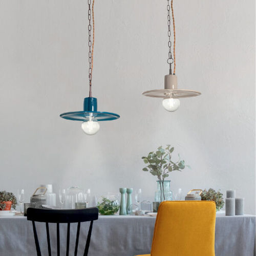 Lampada a sospensione - LAND - Ondaluce - in metallo verniciato / in ceramica smaltata / contemporanea