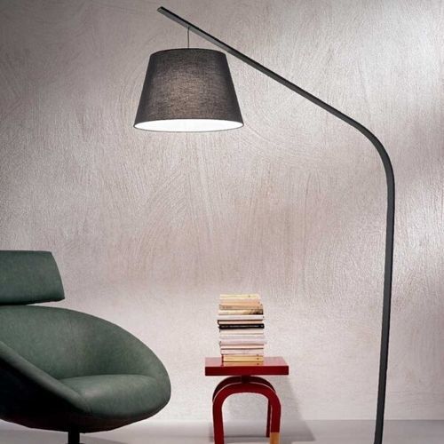 Lampada da terra - LIANA - Ondaluce - in metallo / in tessuto / in PVC