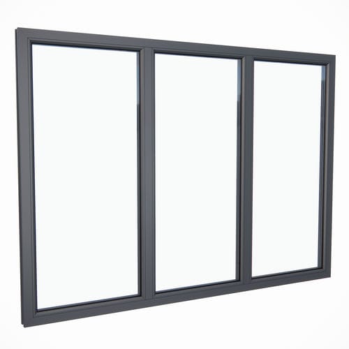 Finestra in vetro - PARITET LLC - in PVC / fissa / a doppi vetri