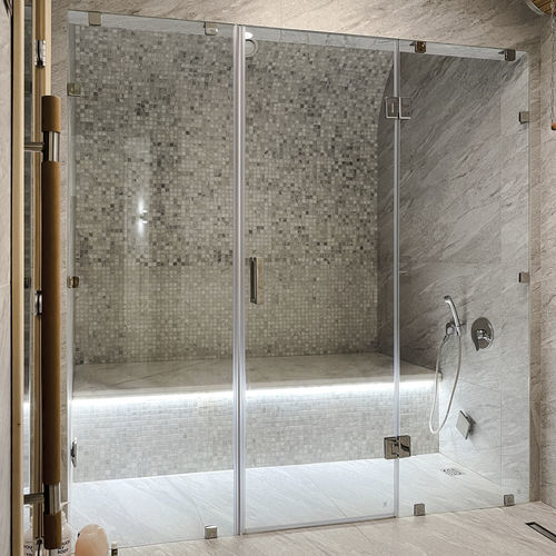 Cabina per bagni pubblici in vetro - PARITET LLC - in vetro temprato / per doccia / per interni