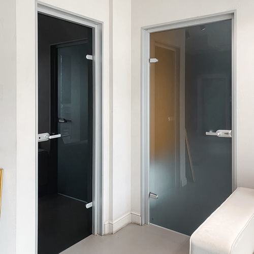 Porta da interno - PARITET LLC - in vetro / scorrevole / a libro