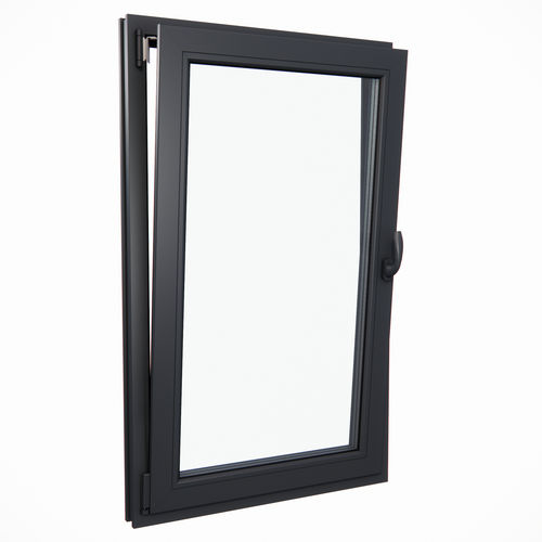 Finestra in alluminio - NORMCORE - PARITET LLC - in uPVC / ad anta ribalta / a 2 ante