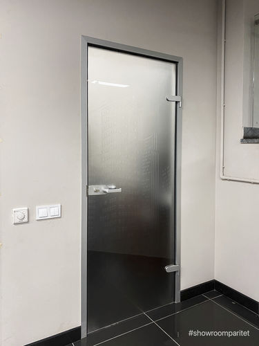 Porta da interno - PARITET LLC - in vetro / battente / a bilico