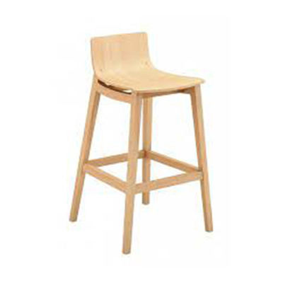 Sedia alta contemporanea - COMERCIAL DE INDUSTRIAS REUNIDAS, S.A. - da interno / in legno / con supporto in legno