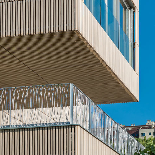 Rivestimento di facciata a doghe - Disegna - in legno composito / verticale / di lunga durata