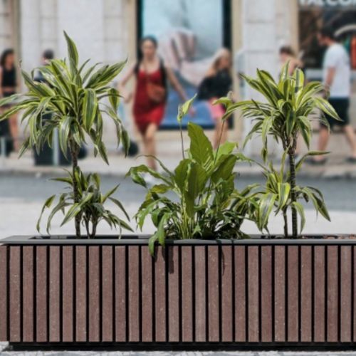 Fioriera in metallo - R1500 - Floema - in plastica riciclata / in ABS / 100% riciclabile