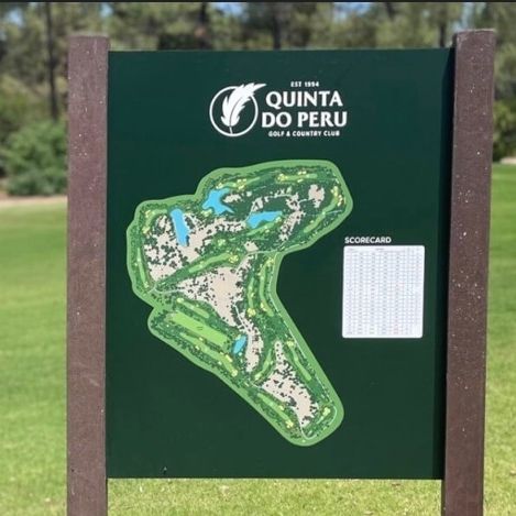 Pannello informativo per spazio pubblico - GOLF COURSE MAP - Floema - per percorso di golf / da esterno / in plastica riciclata