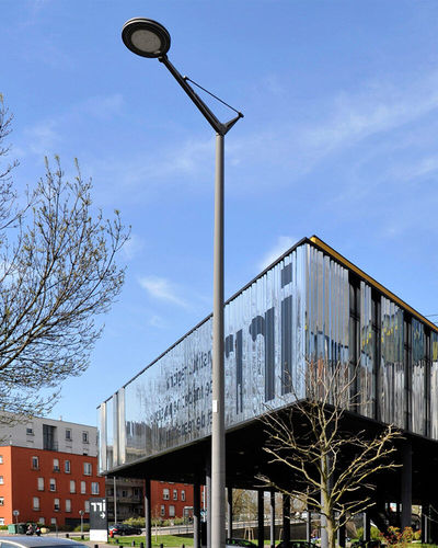 Lampione in ghisa di alluminio - ELIPT - ECLATEC International - urbano / contemporaneo / in PMMA