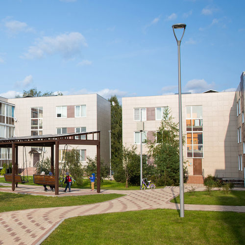 Lampione in ghisa di alluminio - LINK - ECLATEC International - urbano / da giardino / contemporaneo