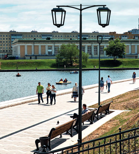 Lampione urbano - OXYA - ECLATEC International - contemporaneo / in policarbonato / LED