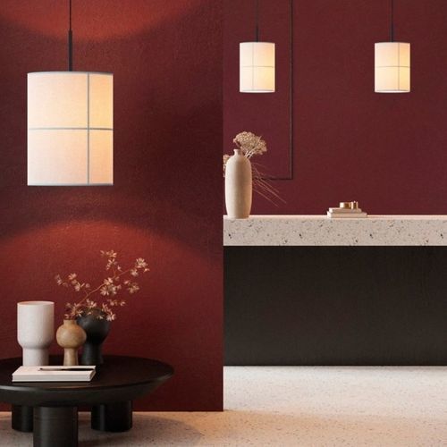 Lampada a sospensione - RANIA - Robin Lamps - in ferro / in tessuto / contemporanea