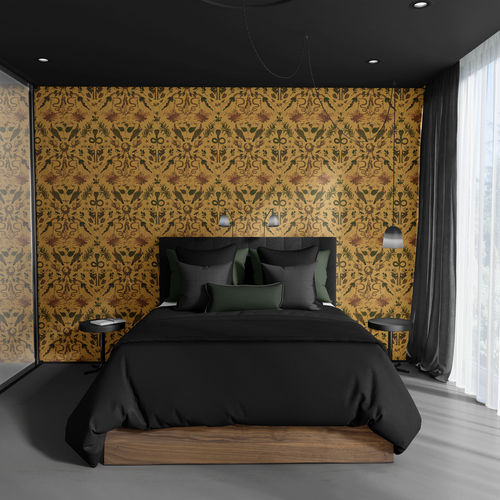 Carta da parati design originale - CRITTERS - XAWD - con animali / colore personalizzabile / con motivo stampato