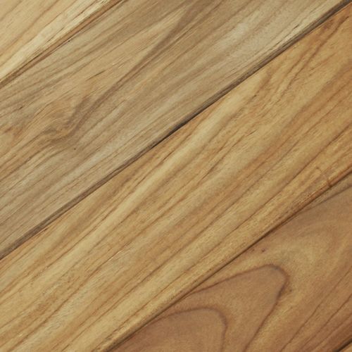 Listone per esterno in legno di latifoglie - Exterpark - in teak / marrone / a clip