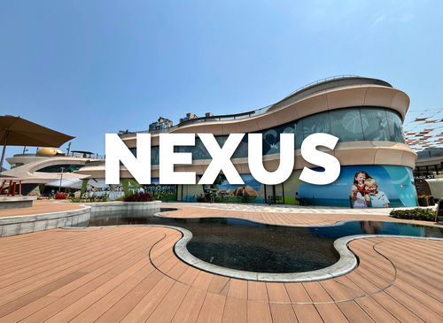 Listone per esterno in legno - TECH NEXUS - Exterpark - in composito / polimerico / beige