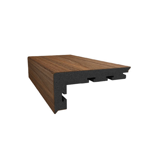 Listone per esterno in legno composito - CUBE - Exterpark - marrone / a clip / aspetto legno