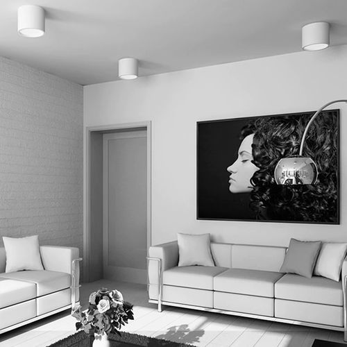 Plafoniera contemporanea - PRAYA - LICALUX LIGHTING - rotonda / in alluminio / in opalina