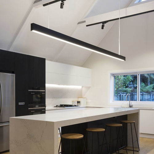 Luce a sospensione - LINE 50 - LICALUX LIGHTING - LED / lineare / rettangolare