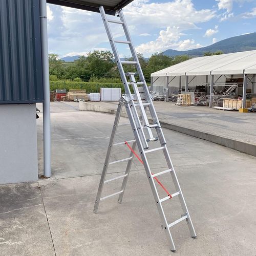 Scala professionale da lavoro - T3A  - FORTAL - scorrevole / da appoggio / in alluminio