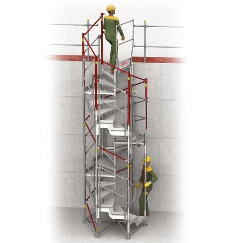 Scala di accesso elicoidale - FORTAL - con gradini in metallo / con struttura in metallo / per cantiere